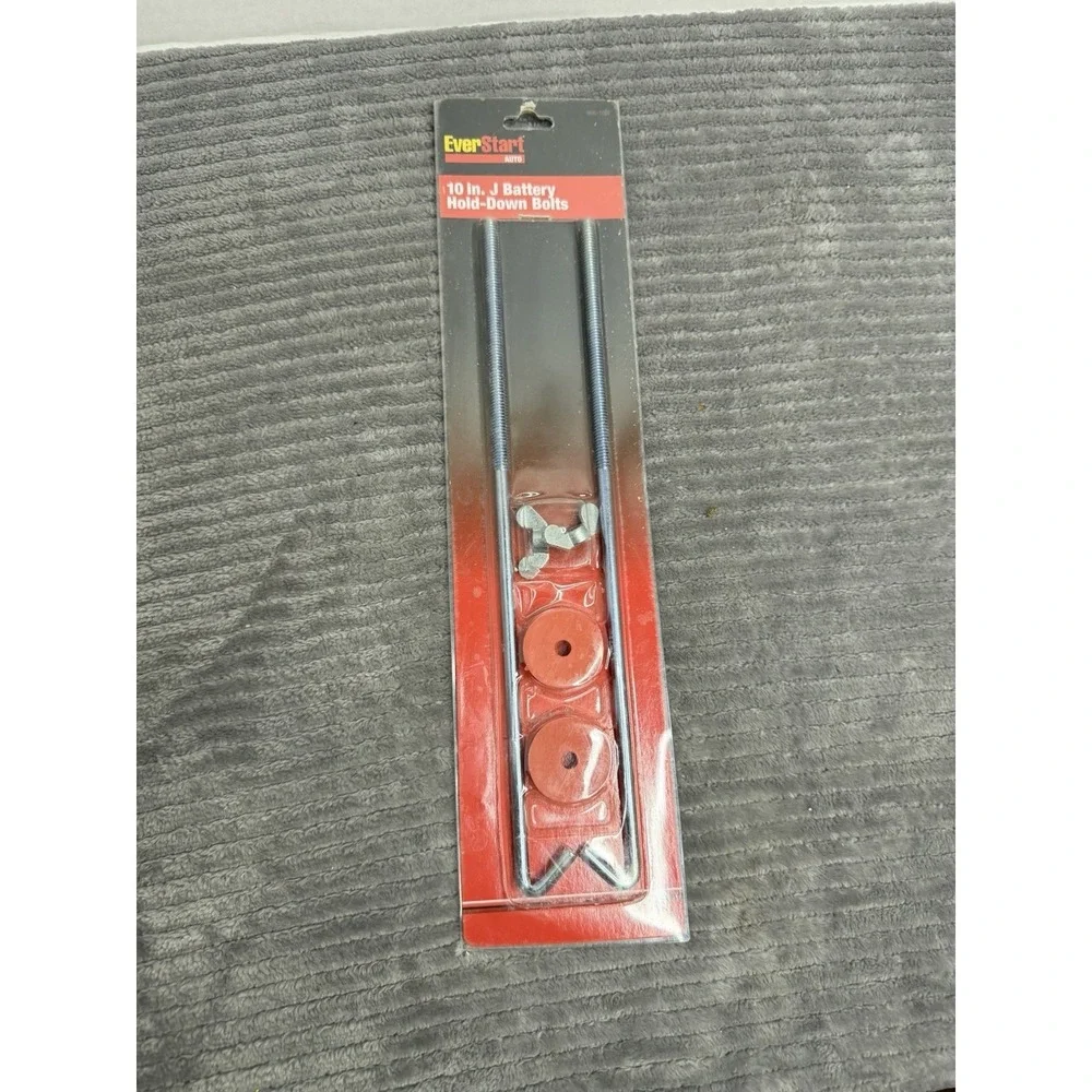 EverStart Auto 10-inch J-style battery hold-down bolt kit
